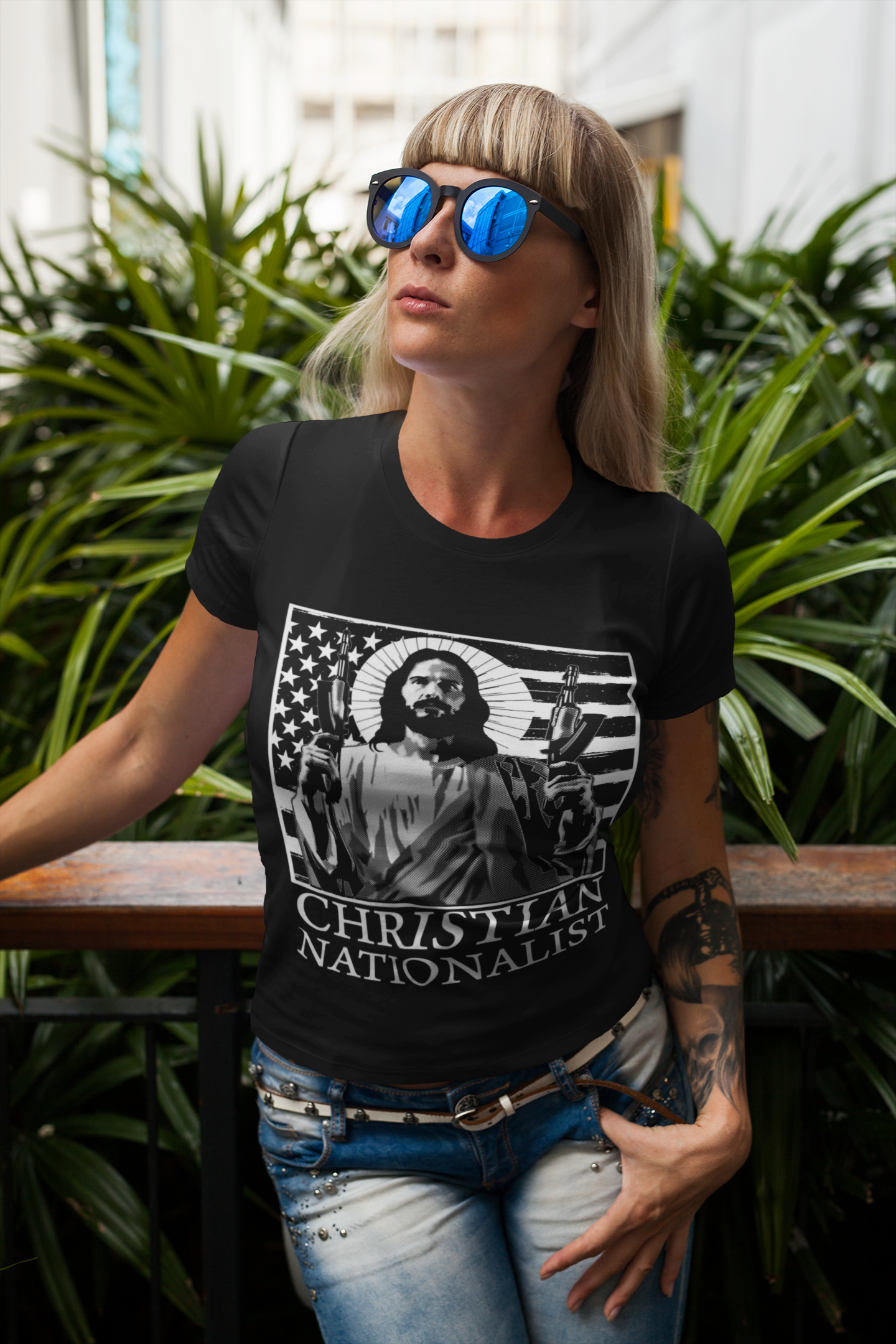 B&W Soldier of God T-Shirt